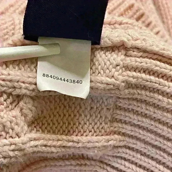 Chaps Ralph Lauren Cable Knit V-neck Preppy Sweater in Pink 100%  Cotton Medium - Picture 8 of 8